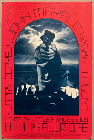 Link to  John Mayal with Duster Bennett Fillmore West PosterUSA, 1970  Product