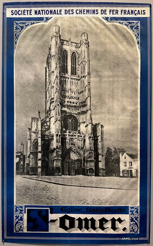 Link to  Eglise Saint-Bertin de Saint-Omer PosterFrance c. 1955  Product