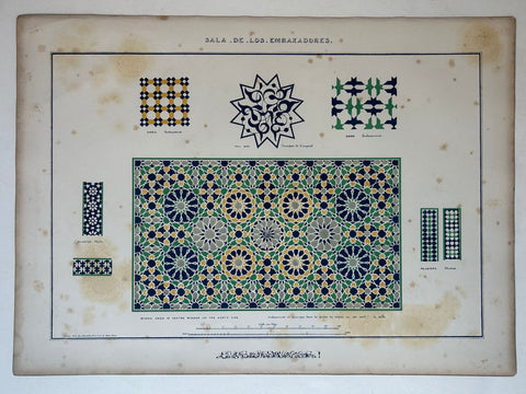 Link to  Salas de los Embajadores Alhambra Print 20England, c. 1844  Product