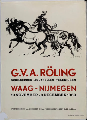 Link to  G.V.A. Roling - Schilderijen - Aquarellen - Tekeningen / Waag NijmegenHolland, 1963  Product