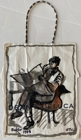Link to  Man Reading Newspaper Paper Bag PaintingU.S.A, 1998  Product