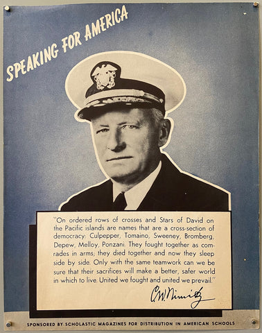 Link to  Chester Nimitz Speaking for America PosterUnited States, c. 1946  Product