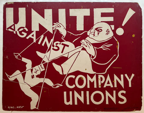 Link to  Unite! Against Company Unions PosterUSA, c. 1936-39  Product