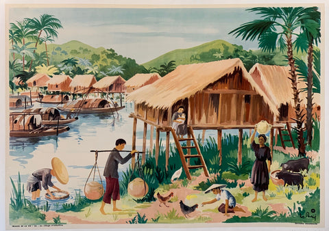 Link to  Un Village d'IndochinaFrance, C. 1950  Product