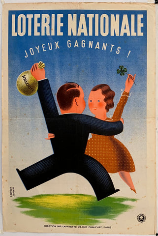 Link to  Loterie Nationale: "Lucky Dance"France, C. 1955  Product