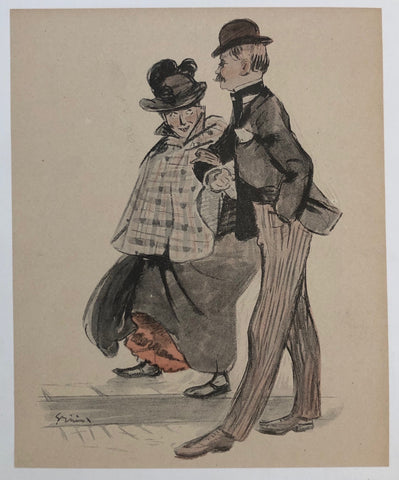 Link to  Strolling Couple PrintFrance, c. 1915  Product