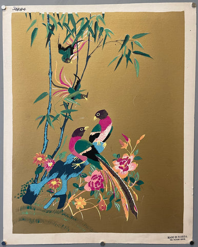 Link to  Multicolored Birds and Flowers PrintU.S.A., c. 1955  Product
