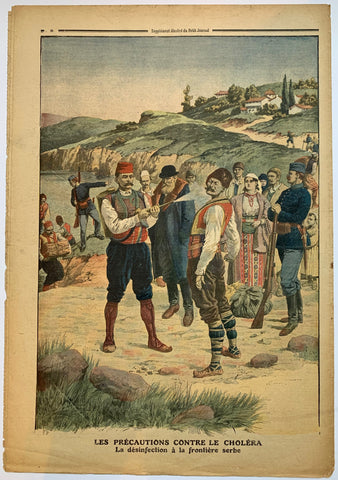 Link to  Le Petit Journal - "Les Precautions Contre Le Cholera"France, C. 1900  Product