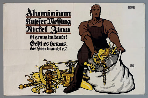 Link to  Aluminium Kupfer Messing Nickel Zinn PosterGermany, c. 1917  Product