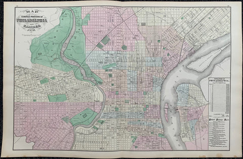 Link to  Map of the Compact Portions of PhiladelphiaU.S.A. C. 1872  Product