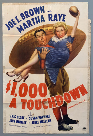Link to  $1000 a Touchdown PosterU.S.A FILM, 1939  Product