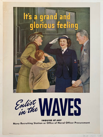 Link to  Enlist in the WAVESWar Poster, 1942  Product
