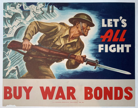 Link to  Let's All Fight. Buy War Bonds.USA, 1944  Product