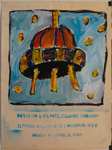 Link to  Myriam Laplante & Claude Simard Painting "Ufo"1984  Product