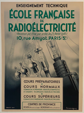 Link to  École Française De RadioélectricitéFrance, C. 1945  Product