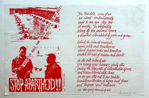 Link to  Stop Apartheid PosterUSA, 1991  Product