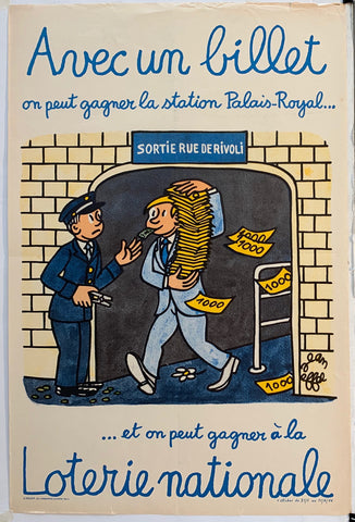 Link to  Loterie Nationale: "Palace Royal Station"France, C. 1955  Product