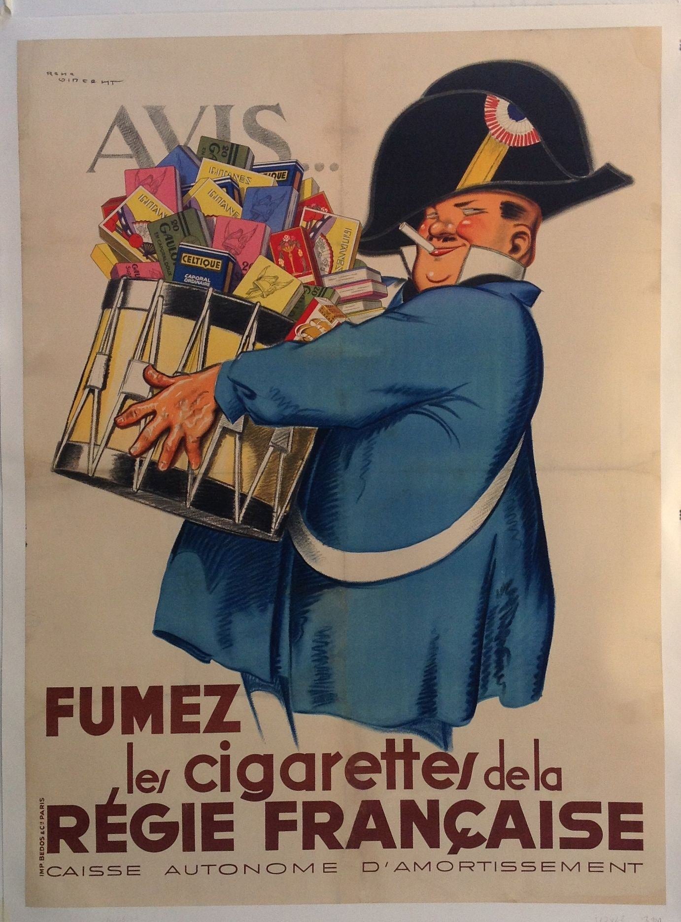 Fumez le cigarettes de la Regie Francaise