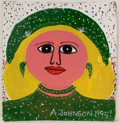 Link to  Blonde Woman in Green Anderson Johnson PaintingU.S.A., 1995  Product