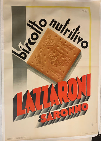 Link to  Lazzaroni Biscotto Poster ✓Italy, c. 1932  Product