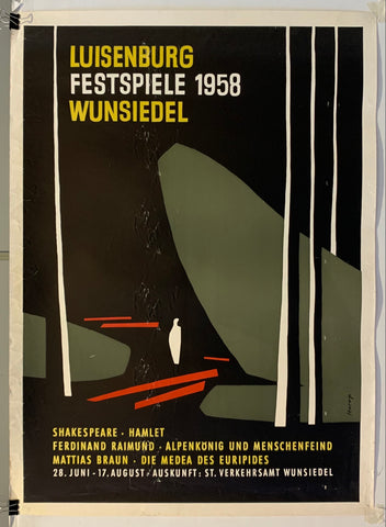 Link to  Luisenburg Festspiele 1958 Wunsiedel PosterGermany, 1958  Product