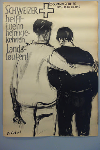 Link to  Rückwanderer hilfeSwiss Poster, 1945  Product