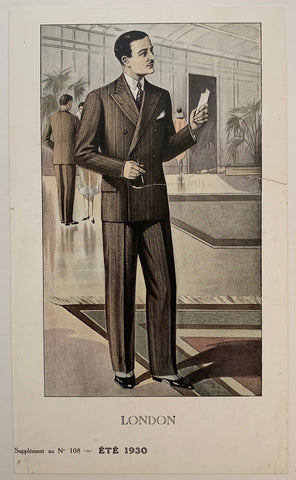 Link to  London Man PrintFrance, 1930  Product