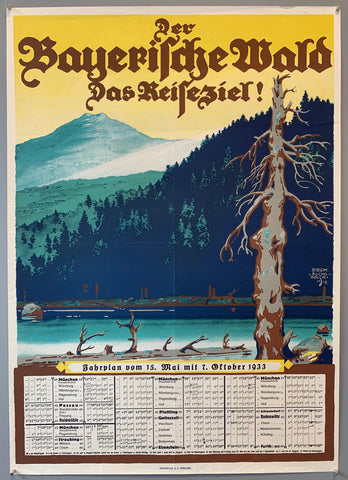 Link to  Der Bayerische Wald PosterGermany, c. 1933  Product