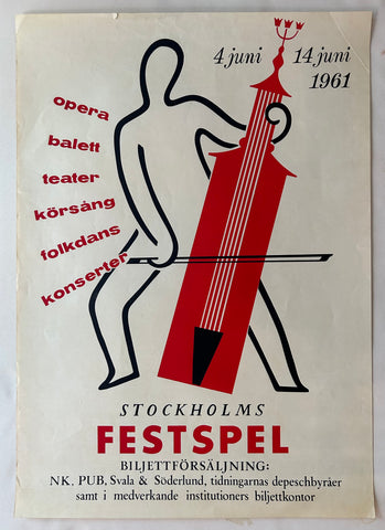 Link to  Stockholms Festspel Poster #2Sweden, 1960  Product