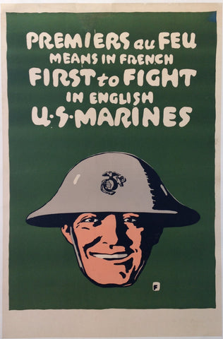 Link to  Premiers au Feu Means in French First to Fight in English U.S. MarinesWW1, 1918  Product