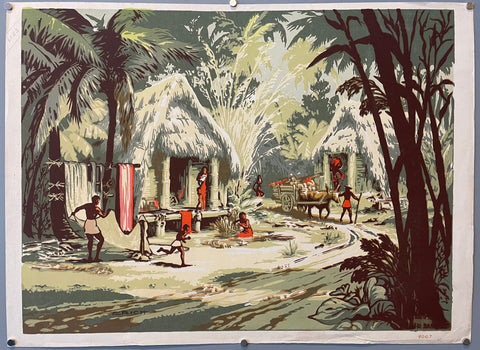 Link to  Jungle Village PrintU.S.A., c. 1955  Product