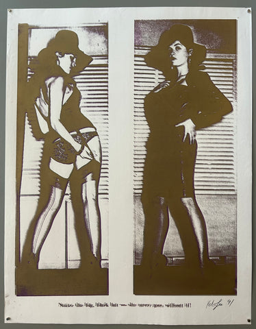 Link to  The Lady in the Black Hat Print #02U.S.A., 1991  Product