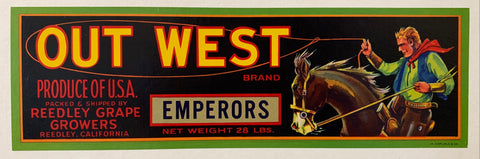 Link to  Out West Brand Grape LabelU.S.A., 1950s  Product