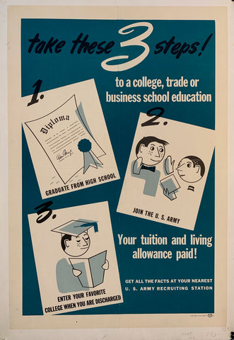 Link to  Take these 3 steps! to a college, trade or business school education - Your tuition and living allowance paid!USA, 1944  Product
