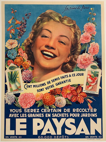 Link to  Vous Serez Certain de Recolter Avec Les Graines en Sachets pour Jardins "Le Paysan"France, C. 1940  Product
