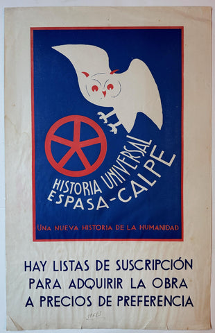Link to  Historia Universal Espasa-Calpe PosterSpain, c. 1930  Product