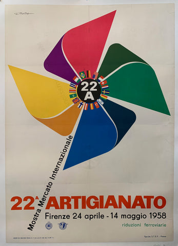 Link to  Artigianato Poster ✓Italy, 1958  Product