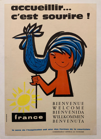 Link to  Accueillir... C'est Sourire! PosterFrance, c. 1960s  Product