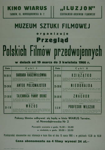 Link to  Muzeum Sztuki FilmowejPOLAND - 1966  Product