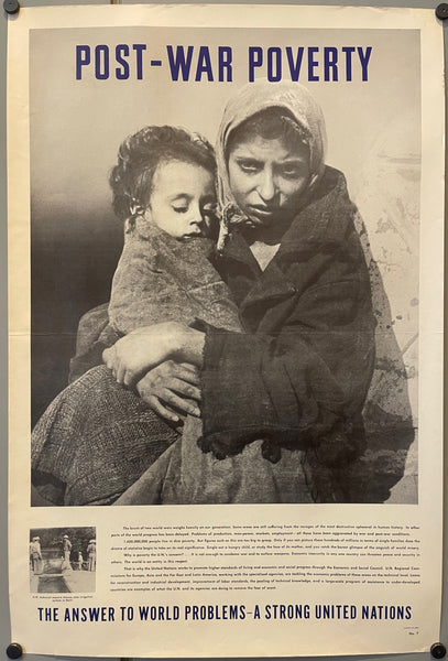 Post-War Poverty - United Nations Poster – Poster Museum