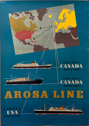 Link to  Arosa Line PosterGermany, c. 1950  Product