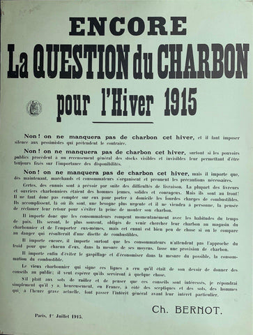 Link to  Encore La Question du Charbon pour l'Hiver 1915France, C. 1914  Product