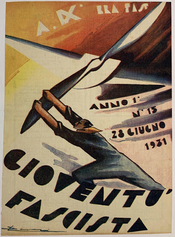 Link to  Gioventu Fascista Magazine Cover #33Italy, C. 1936  Product