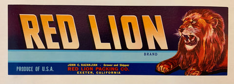 Link to  Red Lion Brand PosterU.S.A., 1950  Product