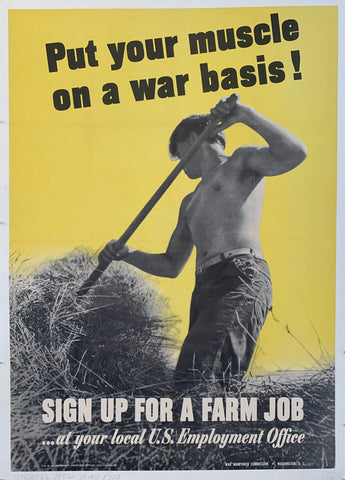 Link to  Put Your Muscle on a War Basis!War Poster, 1942  Product