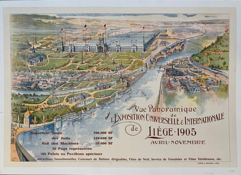 Link to  Vue Panoramique de L'Exposition Universelle de LiégeBelge Poster, 1905  Product