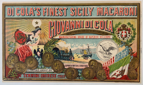 Link to  Di Cola's Finest Sicily Macaroni - Giovanni di ColaItaly, C. 1900  Product