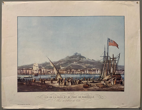 Link to  Vue de la Ville et du Port de Marseille PosterFrance, c. 1900  Product