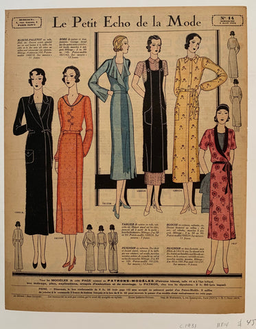 Link to  Le Petit Echo de la Mode PrintFrance, 1931  Product