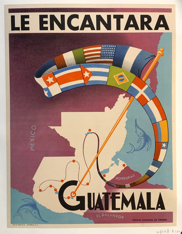 Link to  Le Encantara Guatemala Poster ✓Guatemala, c. 1950  Product